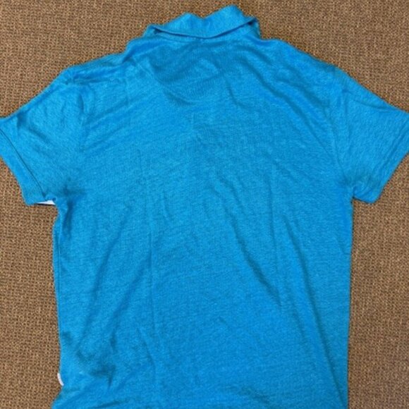 Orlebar Men's short sleeve  linen polo shirt NWT - Med - Picture 2 of 4